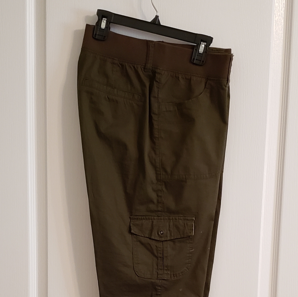 Olive green capris